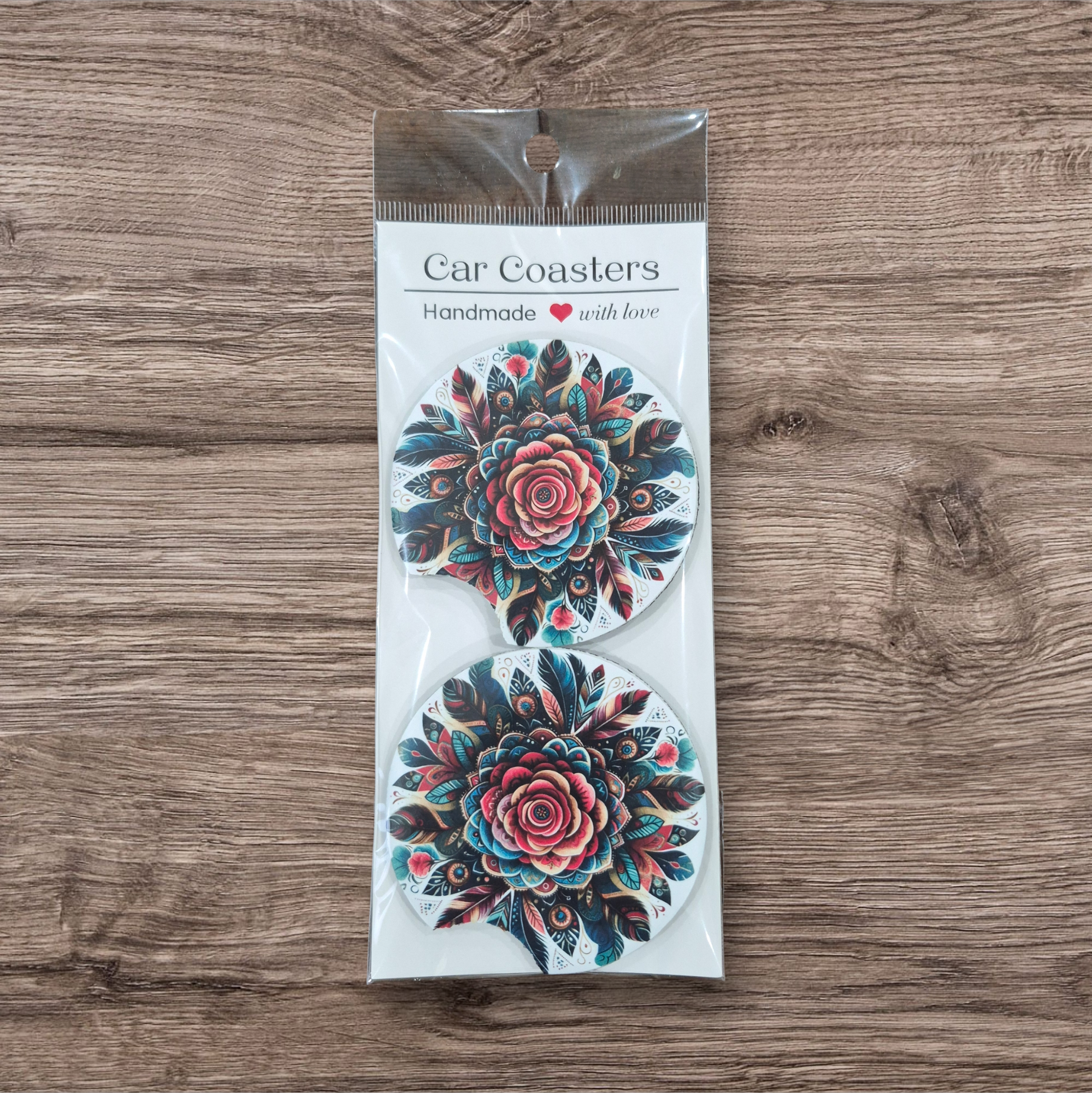 Neoprene coasters with desgin