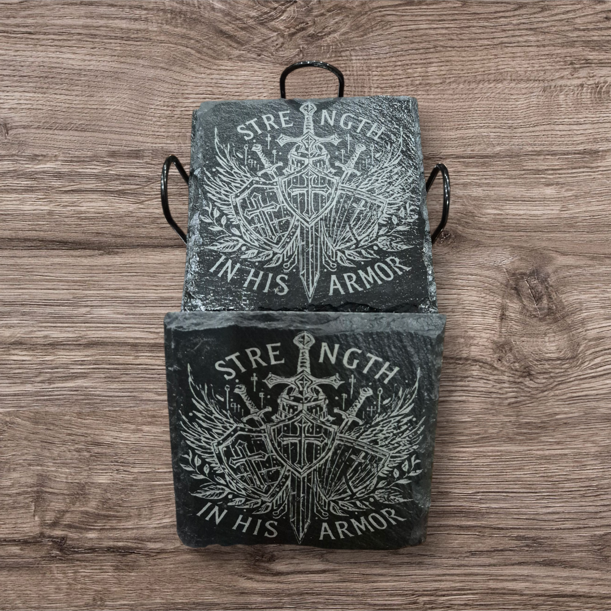 Slate Coaster with Laser Engraved Desgin