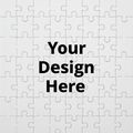 Blank personalized puzzle with Your Design Here text