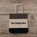 Brown Tri-Color Tote at Original Size