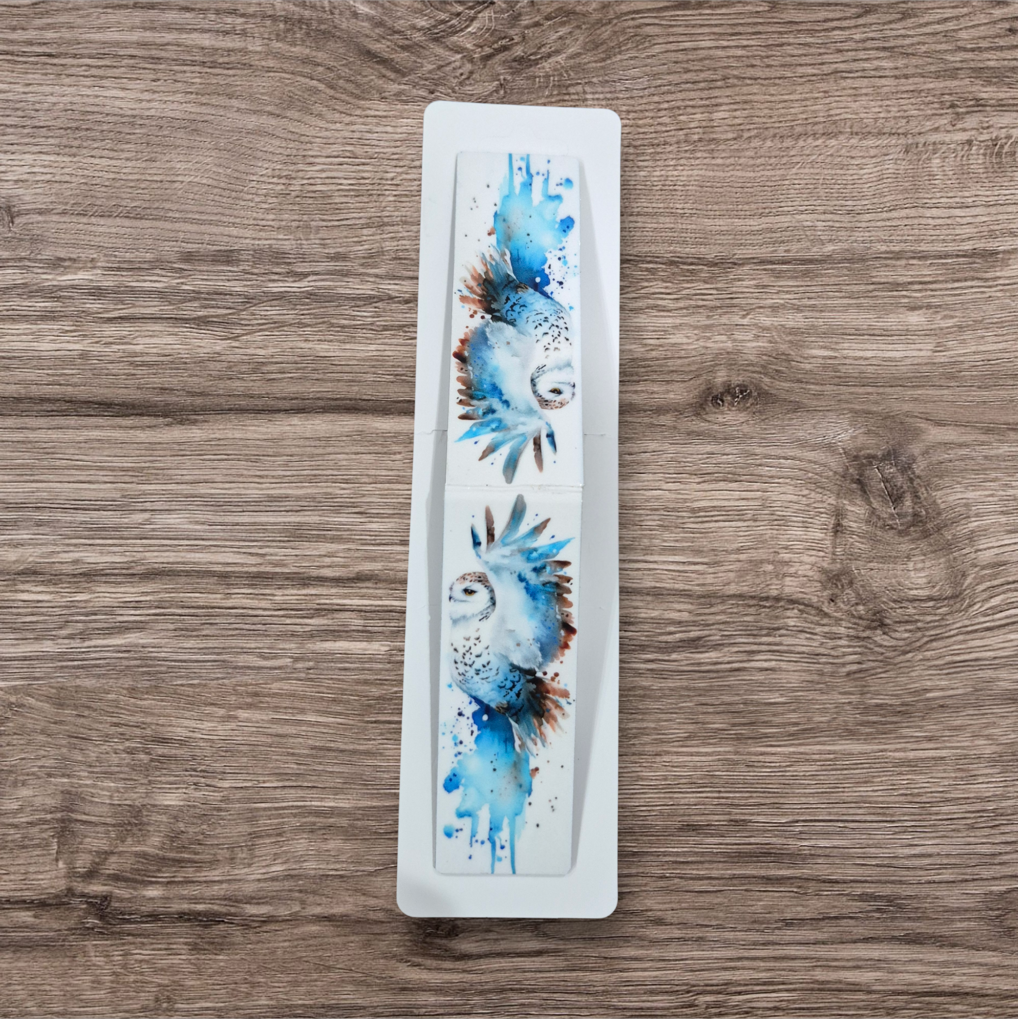 Blue owl magnetic bookmark