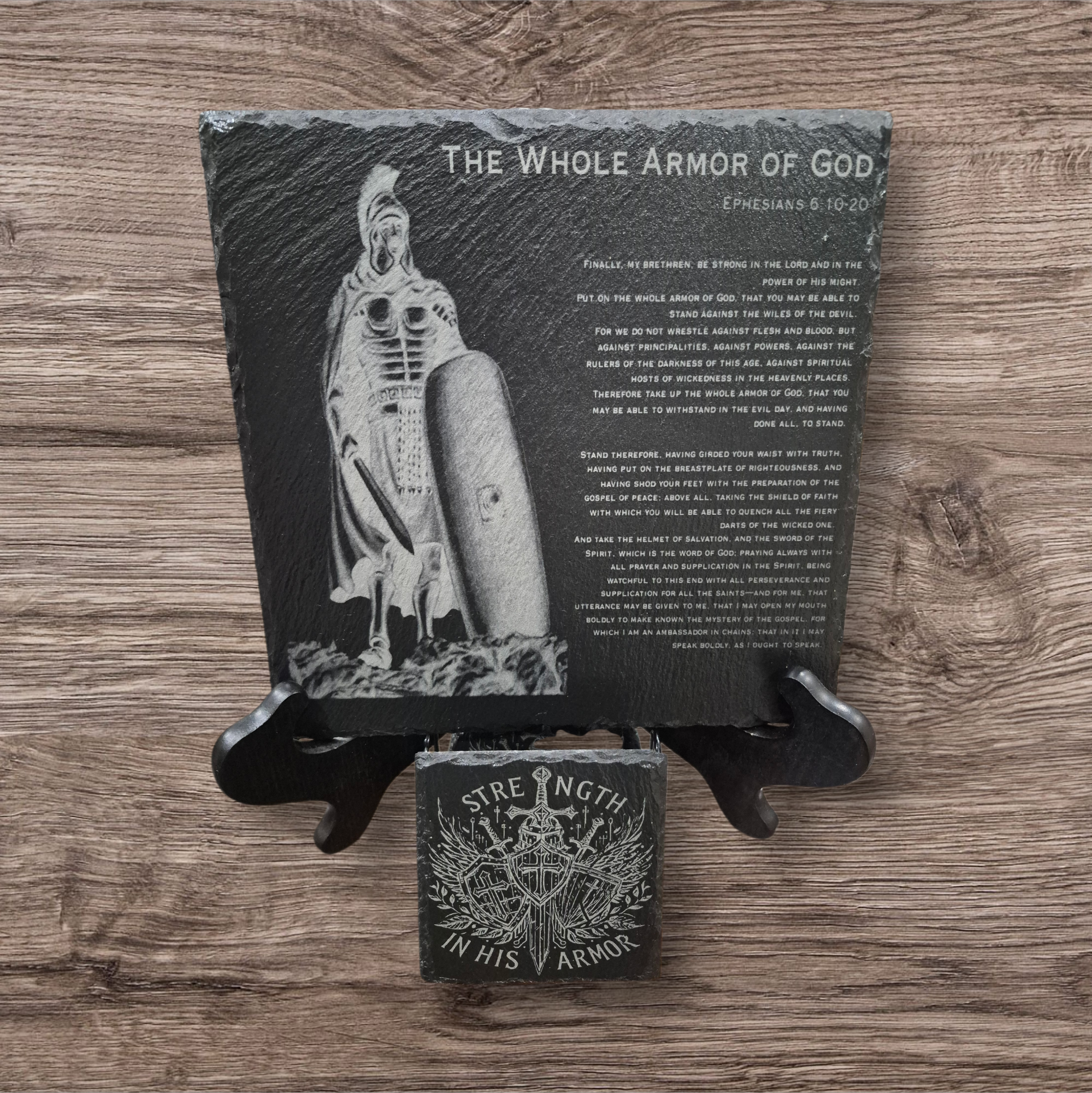 Slate Coaster with Laser Engraved Desgin