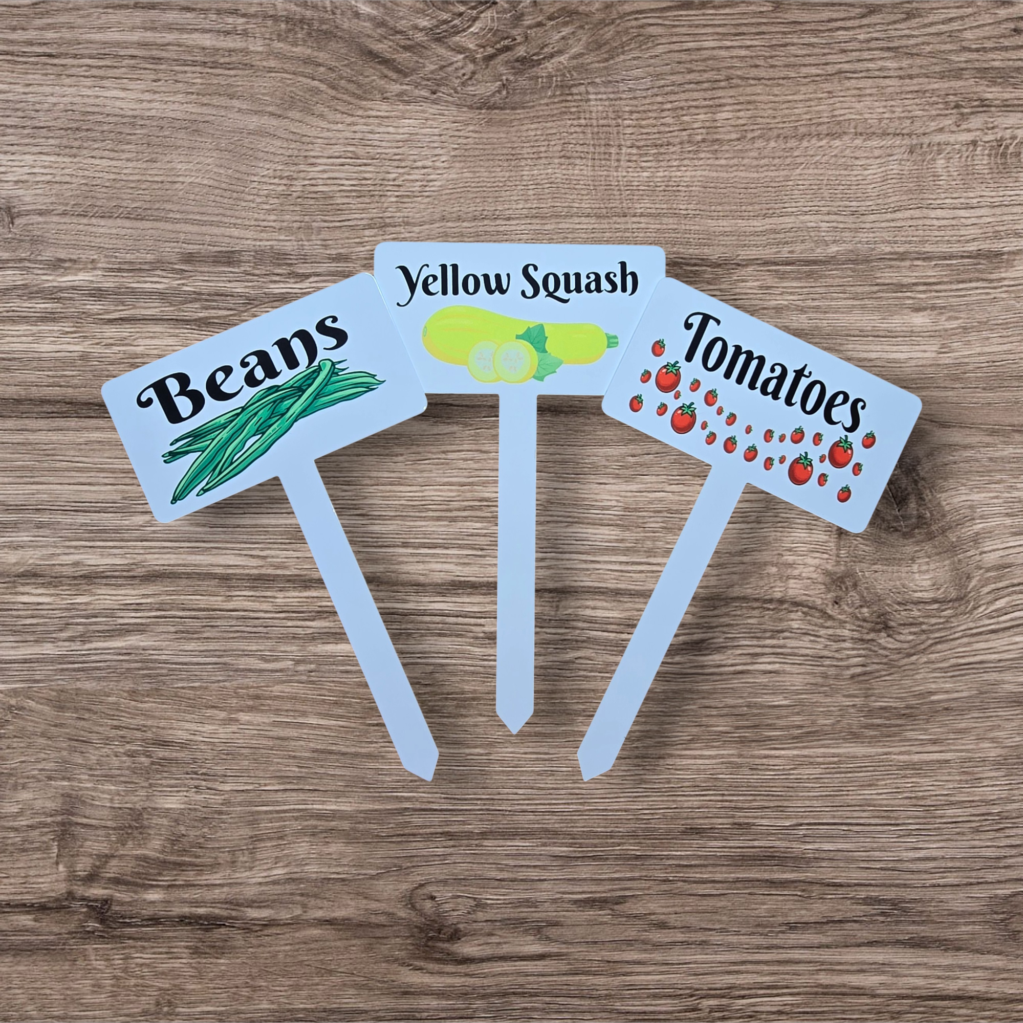 Metal garden stakes