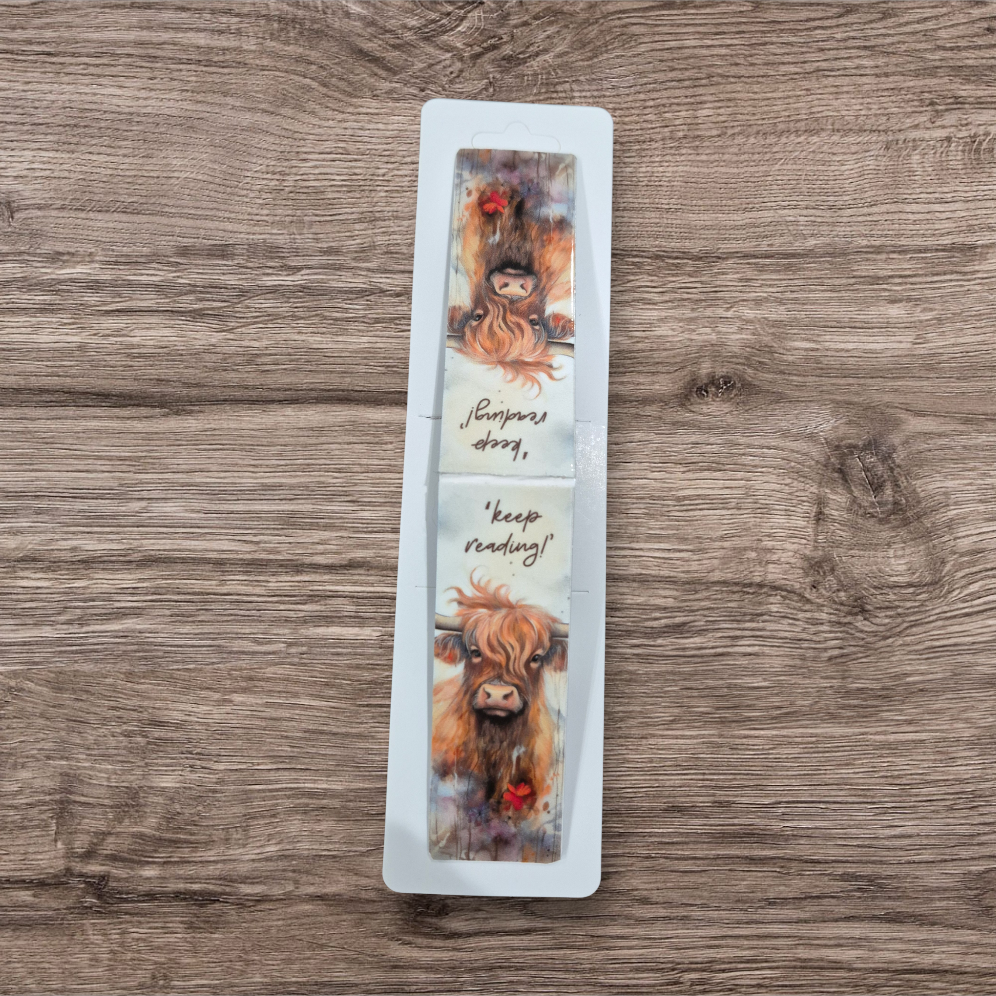 Keep reading cow magnetic bookmark