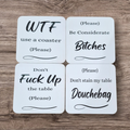 Funny coasters