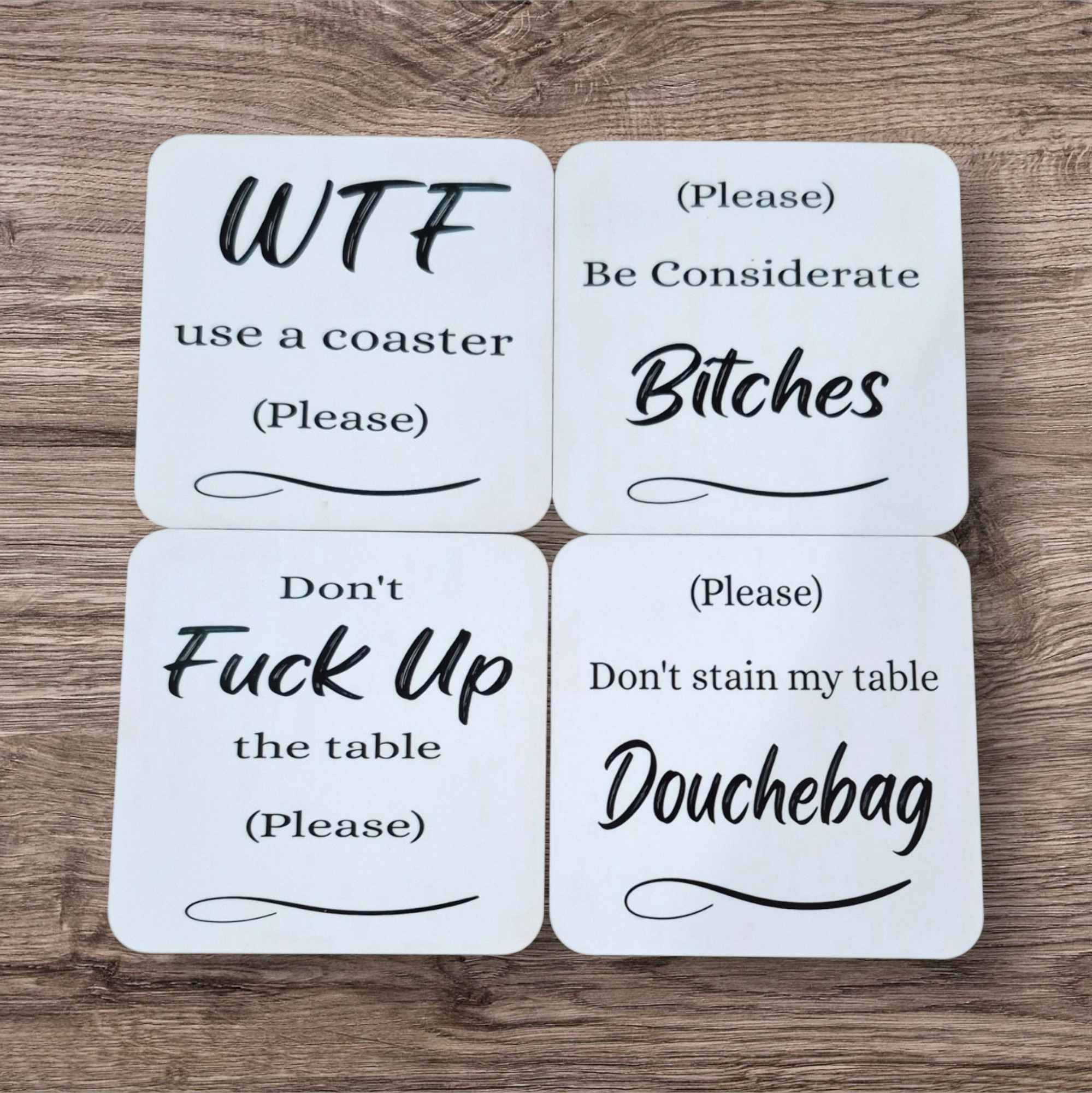 Funny coasters
