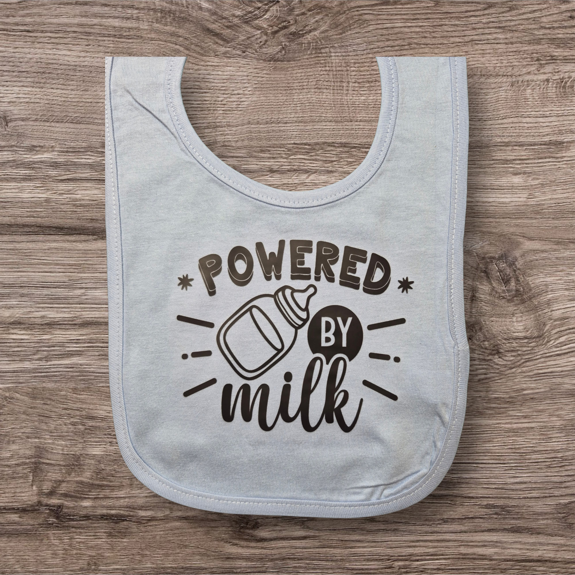 Baby bib, Powered by Milk