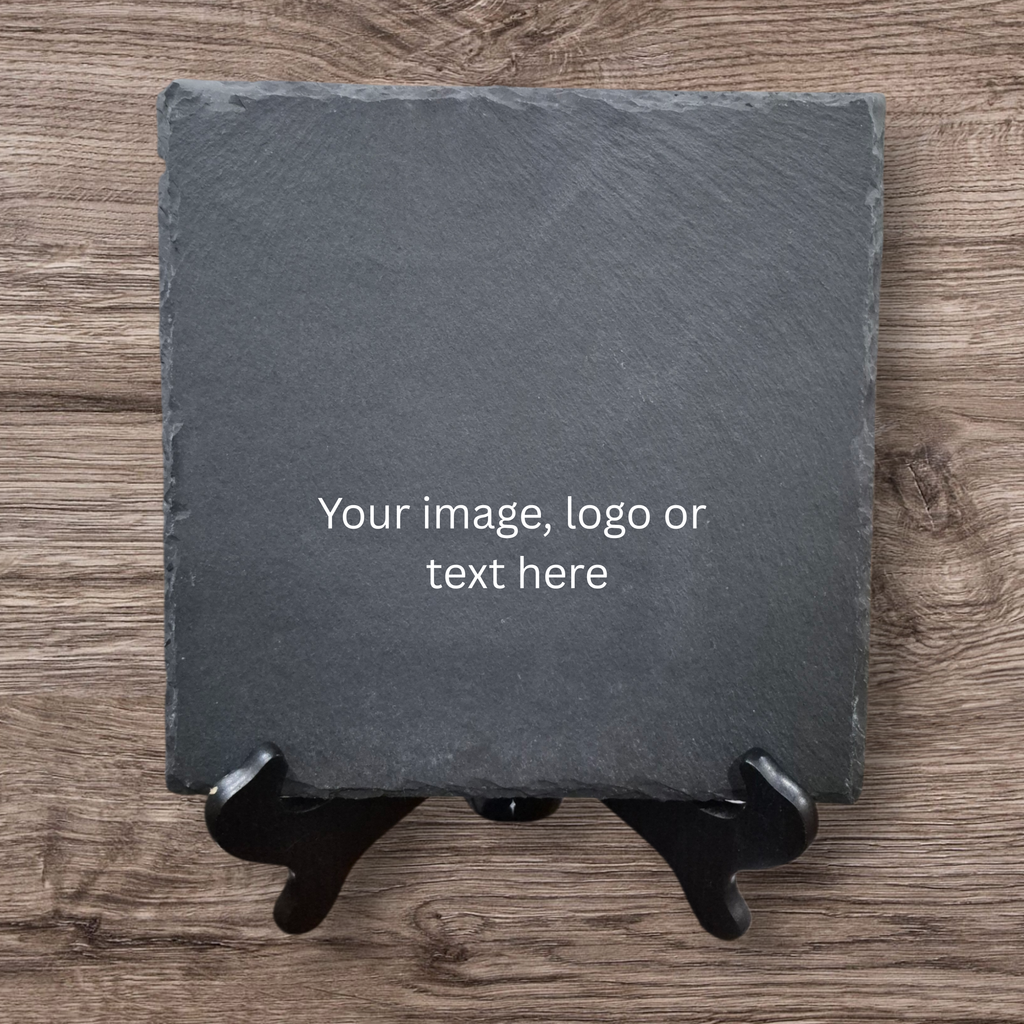 Slate Coaster with Laser Engraved Desgin