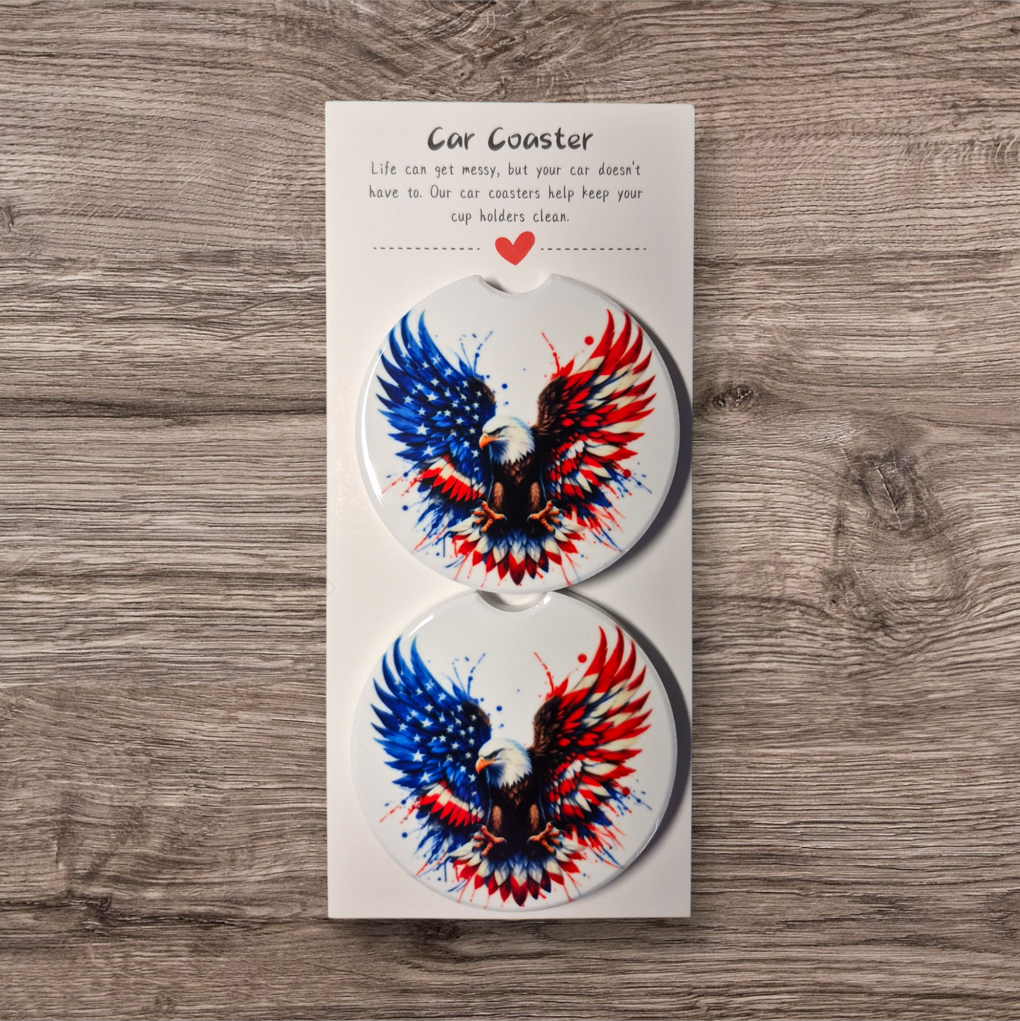 Eagle Ceramic car coasters