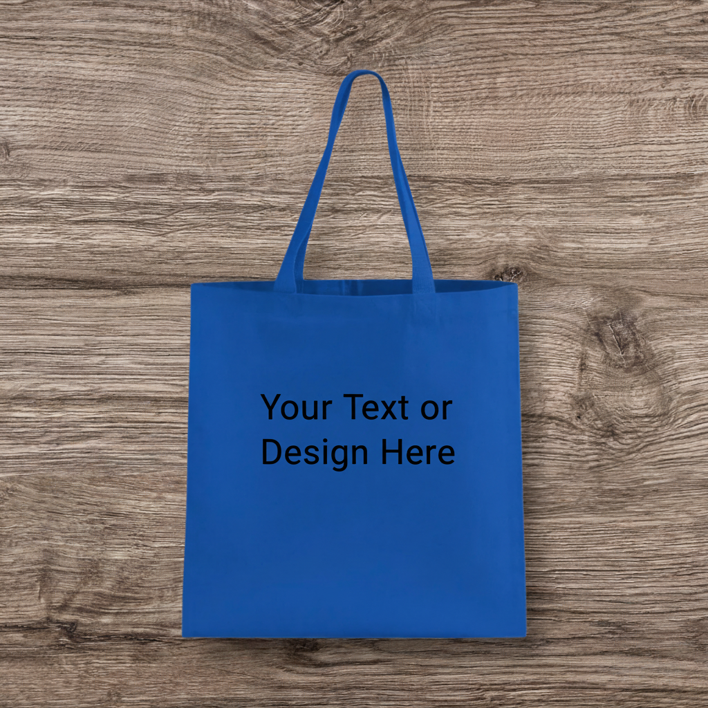 Royal Tote with Text